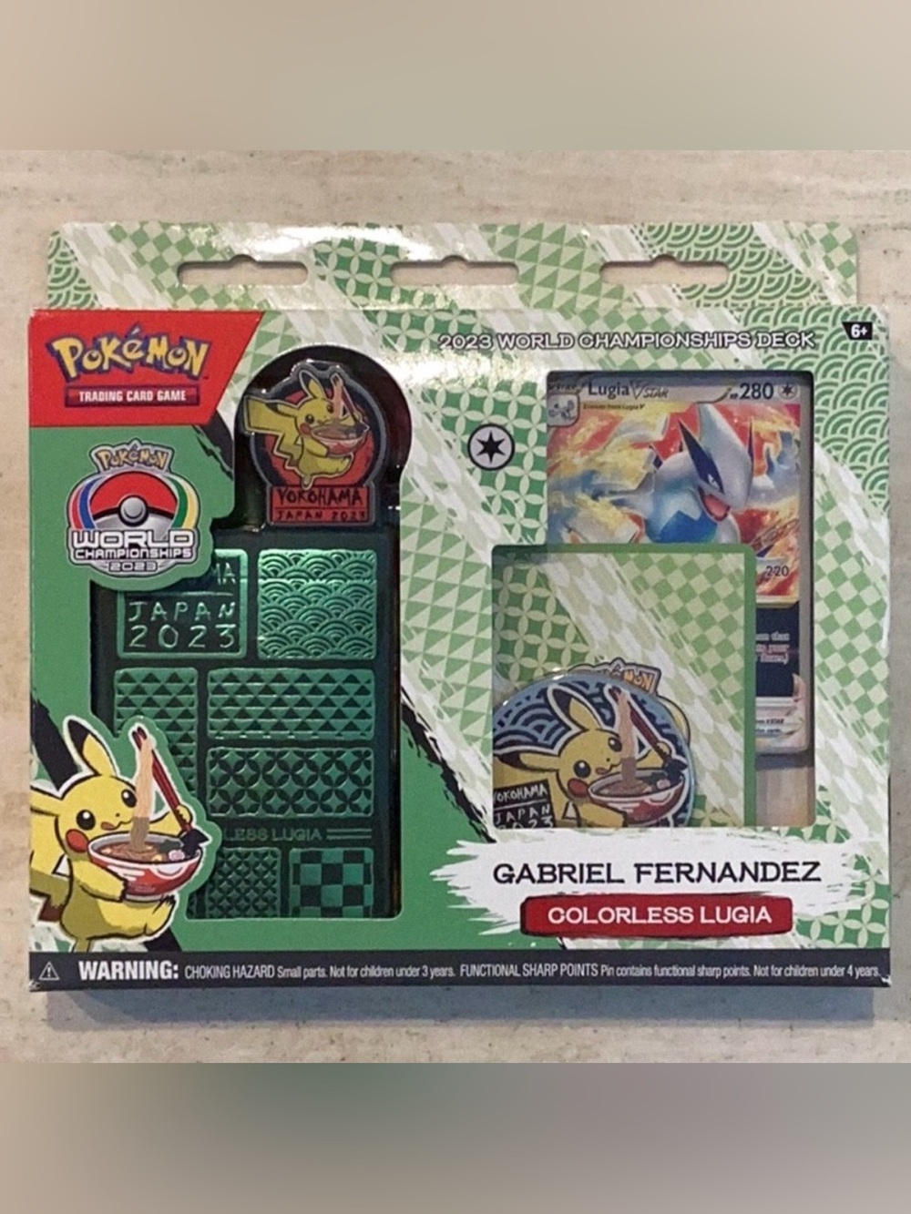 Pokemon World Championships Colorless Lugia Deck Gabriel Fernandez Box 2023 New